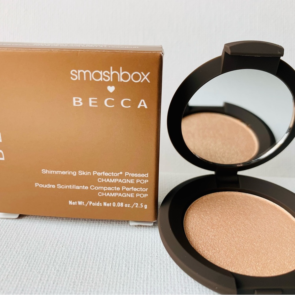 Smashbox X BECCA Shimmering Skin Perfector Pressed Highlighter-Champagne Pop-NIB